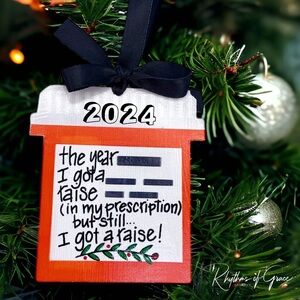 🎄🤣 2024 Handmade Prescription Bottle Christmas Ornament - Limited Edition!🎄🤣